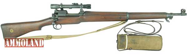 Winchester Model P-14 Sniper .303 British caliber rifle with 3 power Model 1918 scope