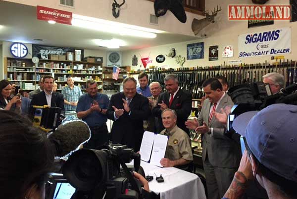 Governor Abbott Signs House Bill 910: Texas Open Carry Bill