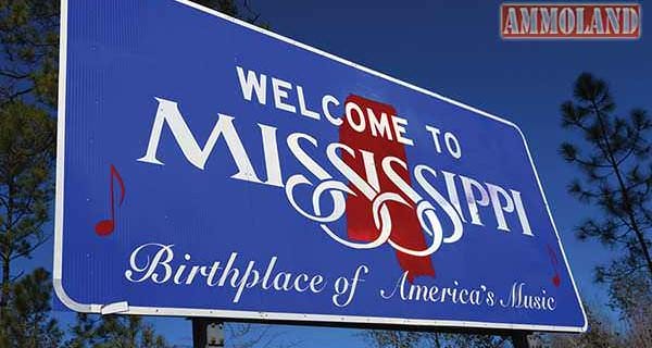 NRA Mississippi Welcome Sign