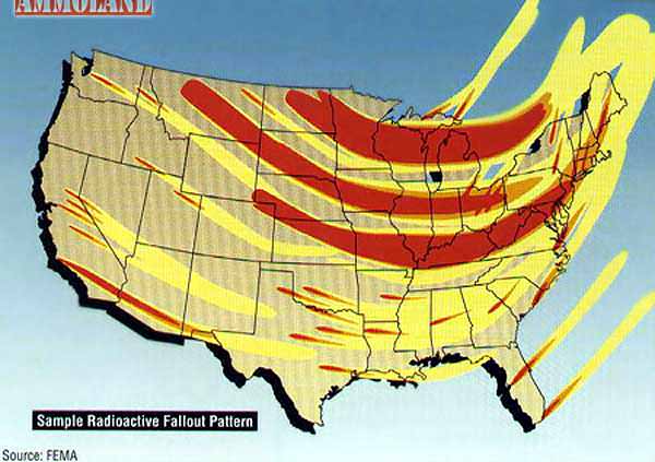 Radioactive Fallout Map