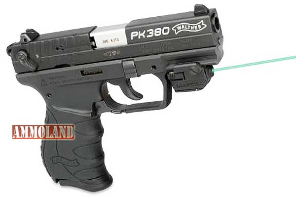 Walther PK380 fitted with the LaserMax MICRO-2-G