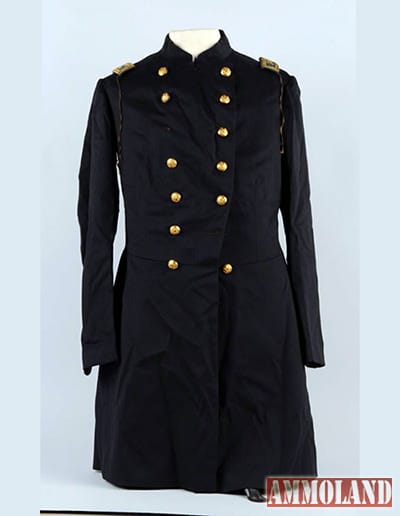 Civil War double-breasted frock coat that belonged to Col. George Roberts of the 42nd Regiment, Illinois Volunteers. Sold for $10,800. Morphy Auctions image