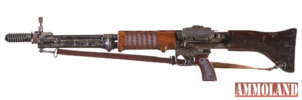 LOT1621: Rare and Impressive Krieghoff Second Model FG-42 Fallschirmjaegergewehr Paratrooper Rifle, BATFE Registered Fully Transferrable Machine Gun with Boxed Ammunition