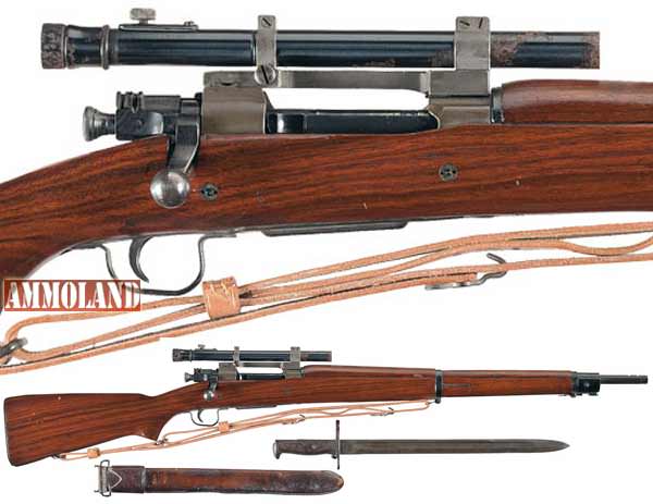 U.S. Remington Model 1903-A4 Sniper Rifle with Bayonet and Sling