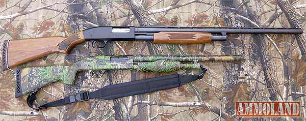 Mossberg 510 Shot Gun below the Mossberg 500 Shotgun