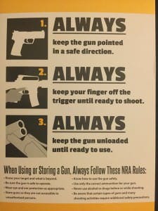 Student's repeat these three rules each day of class before shooting.