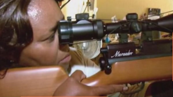 Sharpshooter Marilyn Williams uses Air Rifle to Defend Home