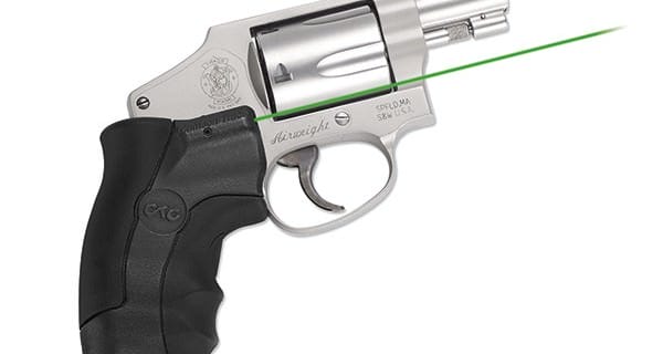 Crimson Trace LG-350 with green laser on a S&W Revolver