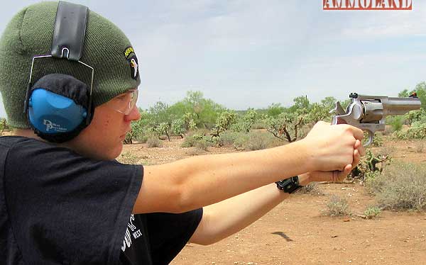 Cameron Shooting Ruger Redhawk Revolver