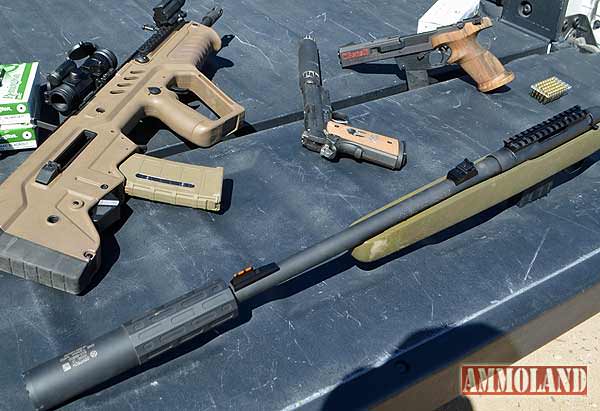 Mossberg MVP LR rifle fitted with a Gem Tech ONE suppressor