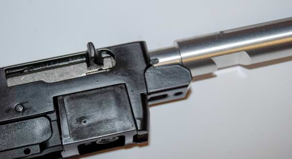 I installed this Volquartsen bull barrel in minutes. I installed this Volquartsen bull barrel in minutes.
