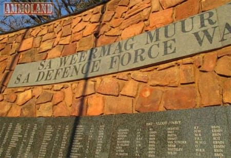 Plaques representing South African servicemen killed in the border war; Voortrekker Monument