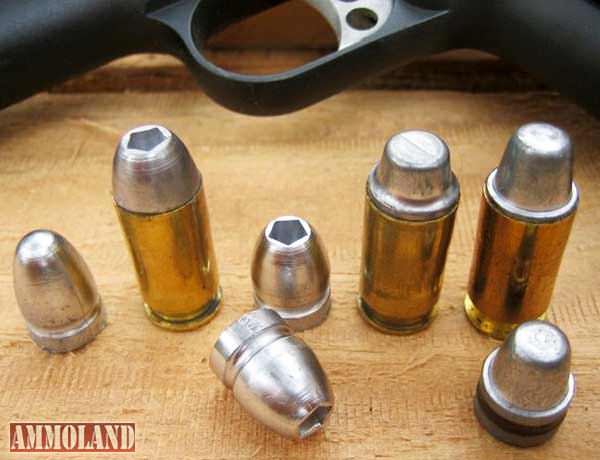 Several cast . 45 ACP cartridge s