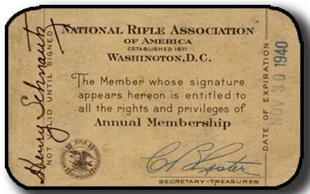 Current NRA Member Card