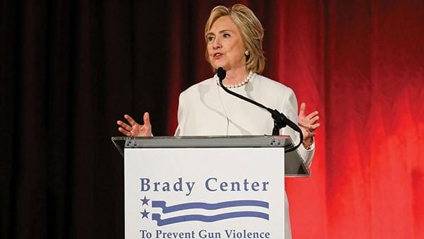 Election 2016 : Gun Control Takes It On The Chin Hillary Clinton