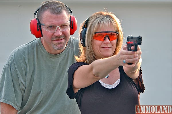 Plinker with Crimson Trace equipped pistol