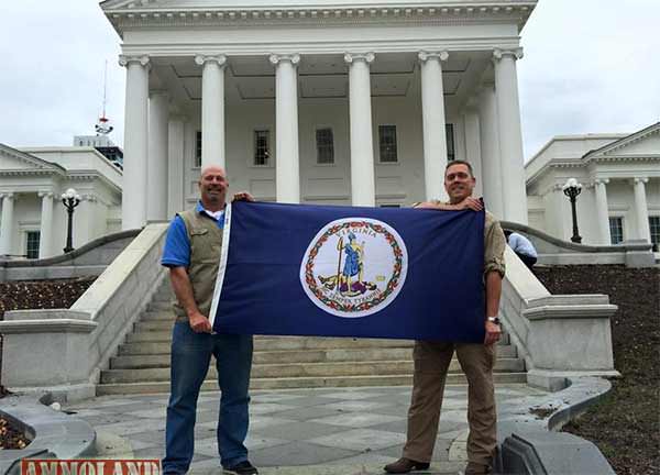 Sean Maloney with fellow NRA Board member Timothy Knight on the Virginia Capitol steps. These guys are grassroots!