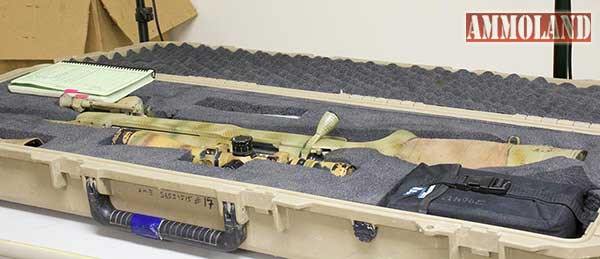 An XM3 that includes a log book of all of the recorded “confirmed kills” the marksman made with the rifle