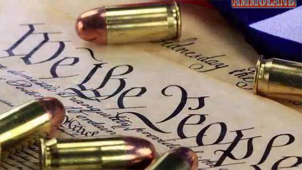 We The People Ammunition on US Constitution The Right to Bear Arms larryhw F90EDP 91595106 alamy