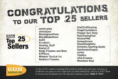 GunBroker.com - 2016 Top 25 Sellers