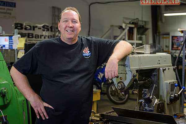 Irv Stone, owner of Bar-Sto Precision Machine in Sturgis