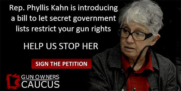 MN Gun Owners Caucus: Help Us Stop Rep. Kahn's Secret Gun Ban List!