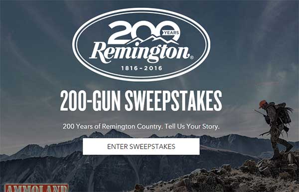 200-Gun Remington Country Sweepstakes, 200 Reasons to Tell Us Your Story