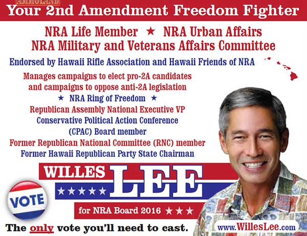 Elect Willes K. Lee to NRA Board