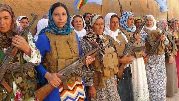 “Shehid Jîn” battalion of mothers in Kobane, Syria. Photo: HAWAR News/teleSUR