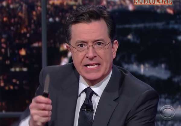 Stephen Colbert with Swichblade