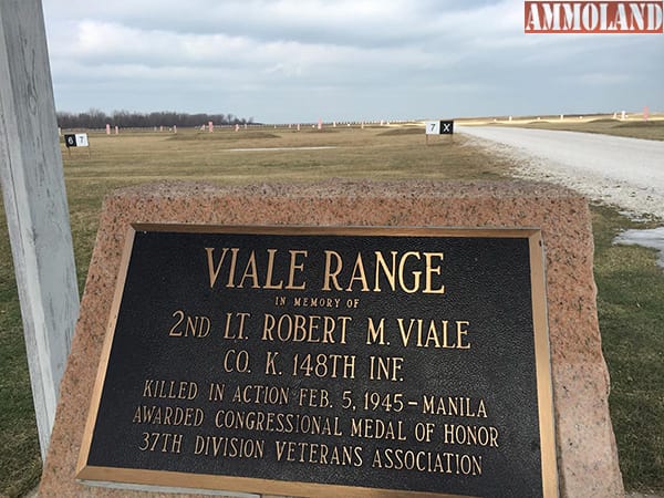 Viale Range at Camp Perry was named to honor 2LT Robert M. Viale who was killed in combat in the Philippines during World War II. The Viale Memorial Match will be a 50 shot National Match Course of Fire.