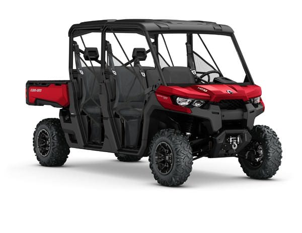 2017 Defender MAX XT HD10 Intense red 3-4 front resized