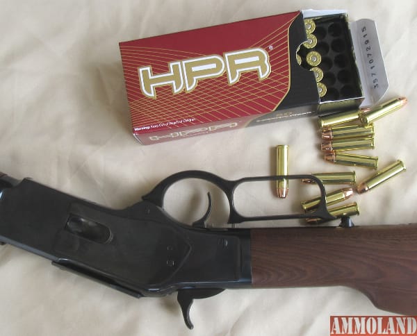 The Browning/Winchester model 73 was used with the 357 HPR Ammunition and it was accurate.