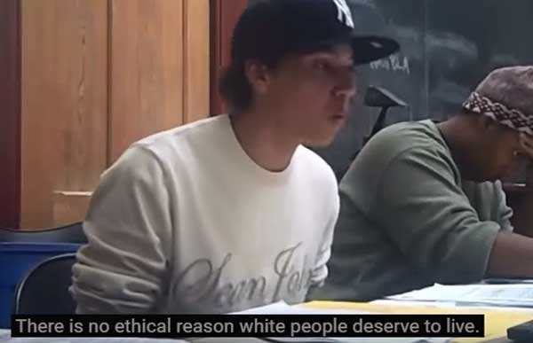 Damiyr Davis and Miguel Feliciano, from the University of West Georgia, College Debate Team, and pawns for Black Lives Matters, argue Whites Should Die.
