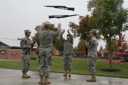 JROTC Cadets Practice with Springfield 1903s