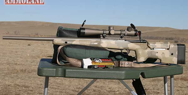 Leupold Mark 4 Riflescope Mounted on authors Kimber sniper rifle.