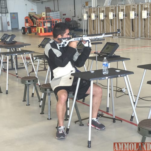 Over 40 USSOCOM Wounded Warriors attended the selection camp at MacDill Air Force Base in Tampa, Fla. The athletes fired upon the CMP’s Mobile Range electronic targets.