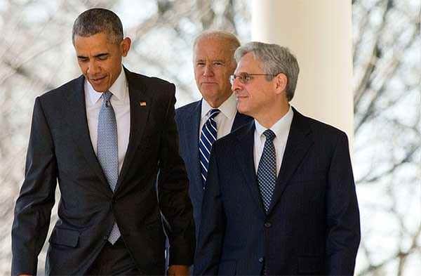 Obama, Joe Biden and Merrick Garland