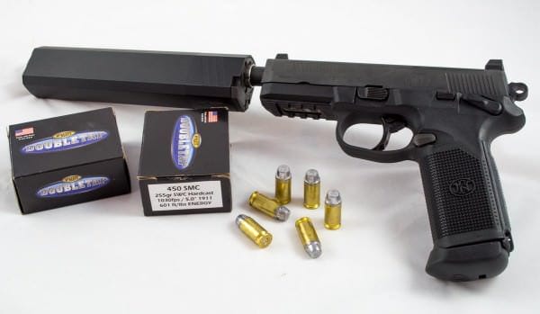 The FNX 45 Tactical is a perfect platform for suppressed use. 