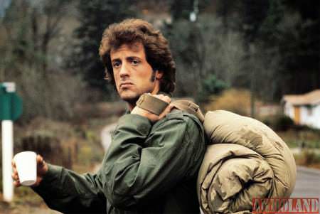 Sylvester Stallone in “First Blood” wearing the M-65 Field Coat