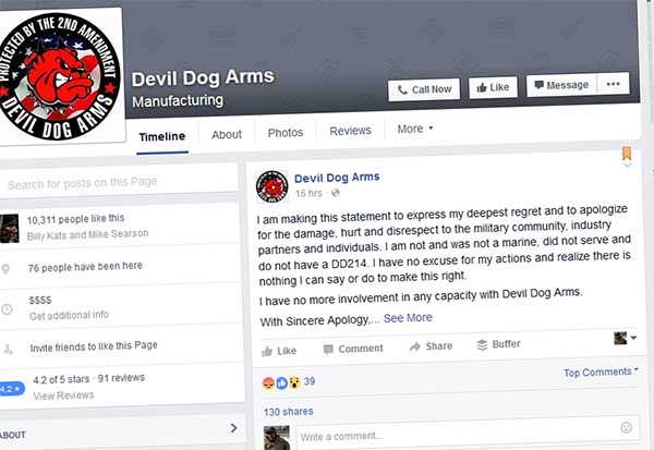 Devil Dog Arms Facebook