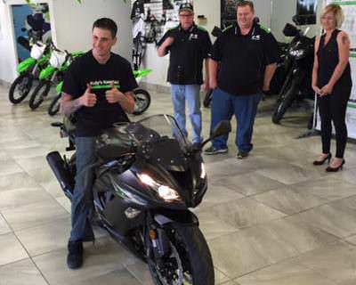 Kawasaki provides Brandon Jenkins a new Ninja ZX-6R motorcycle