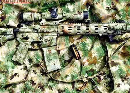 VDC Armory Rifle in the Orion Design Group Camo Pattern