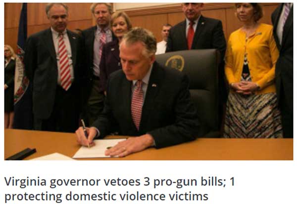 Virginia Governor Vetoes Gun Bills, Pleads For Help From Anti-Liberty Advocates