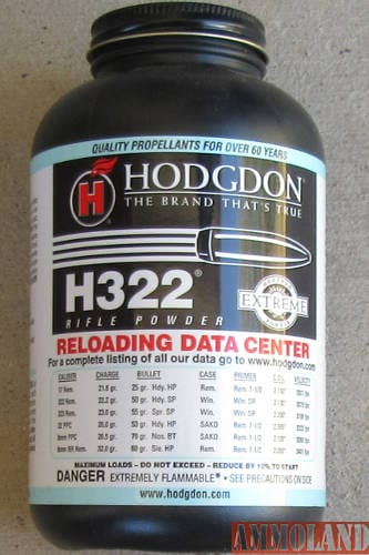 Hodgdon H-322 Reloading Powder has a lot of uses.