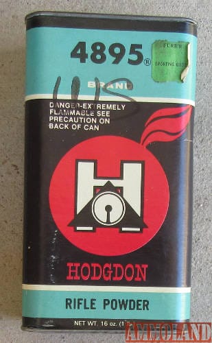 Old can of Hodgdon 4895 Reloading Powder, 4895 has been around for many years.