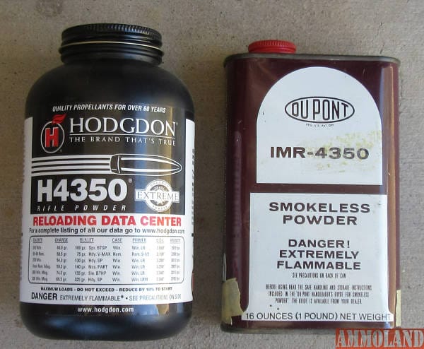 Two types of 4350 Reloading Powders.