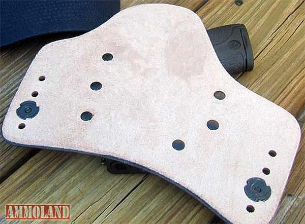 Cowhide Leather Back of CrossBreed Hybrid IWB Holster Contributes to Comfort