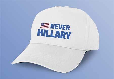 There is no chance that Clinton would ever govern otherwise than repugnantly. There is a chance that Trump could govern as a conservative on some issues, even if that's not his natural instinct. Never Hillary Hat