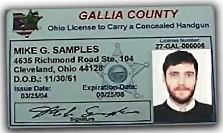 Ohio Concealed Handgun License